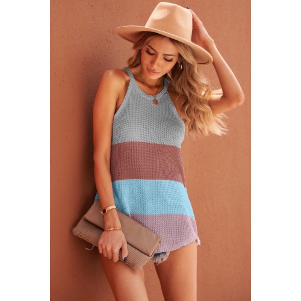 Racerback Knit Tank Top